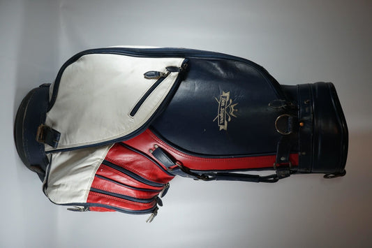 Ben Sayers Vintage Cart Bag / Red, White and Blue