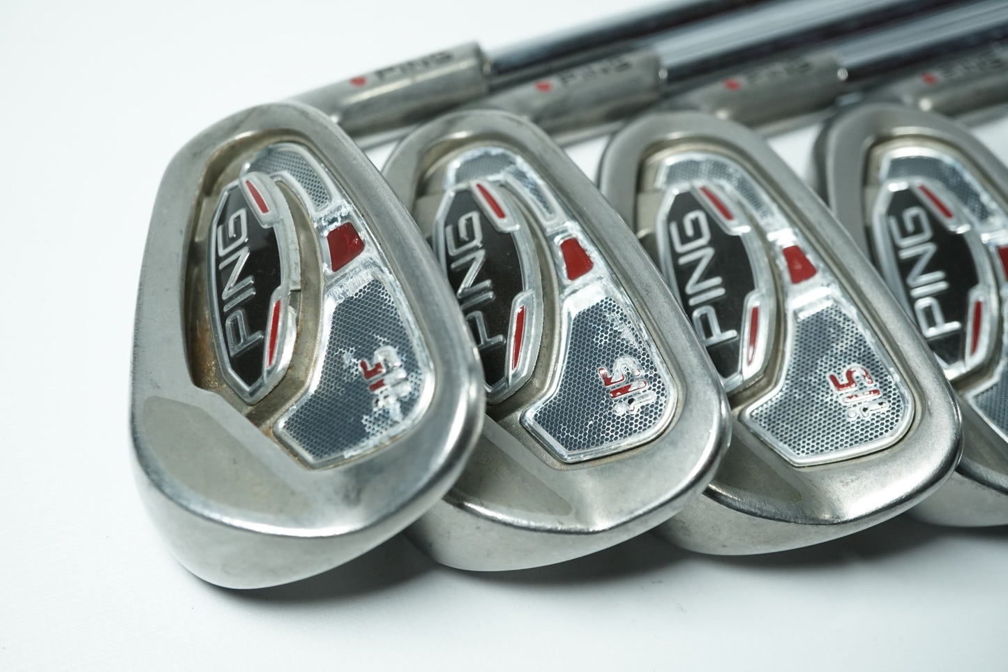 Ping i15 5-PW / Red Dot / Stiff Flex Steel Shafts / +1"