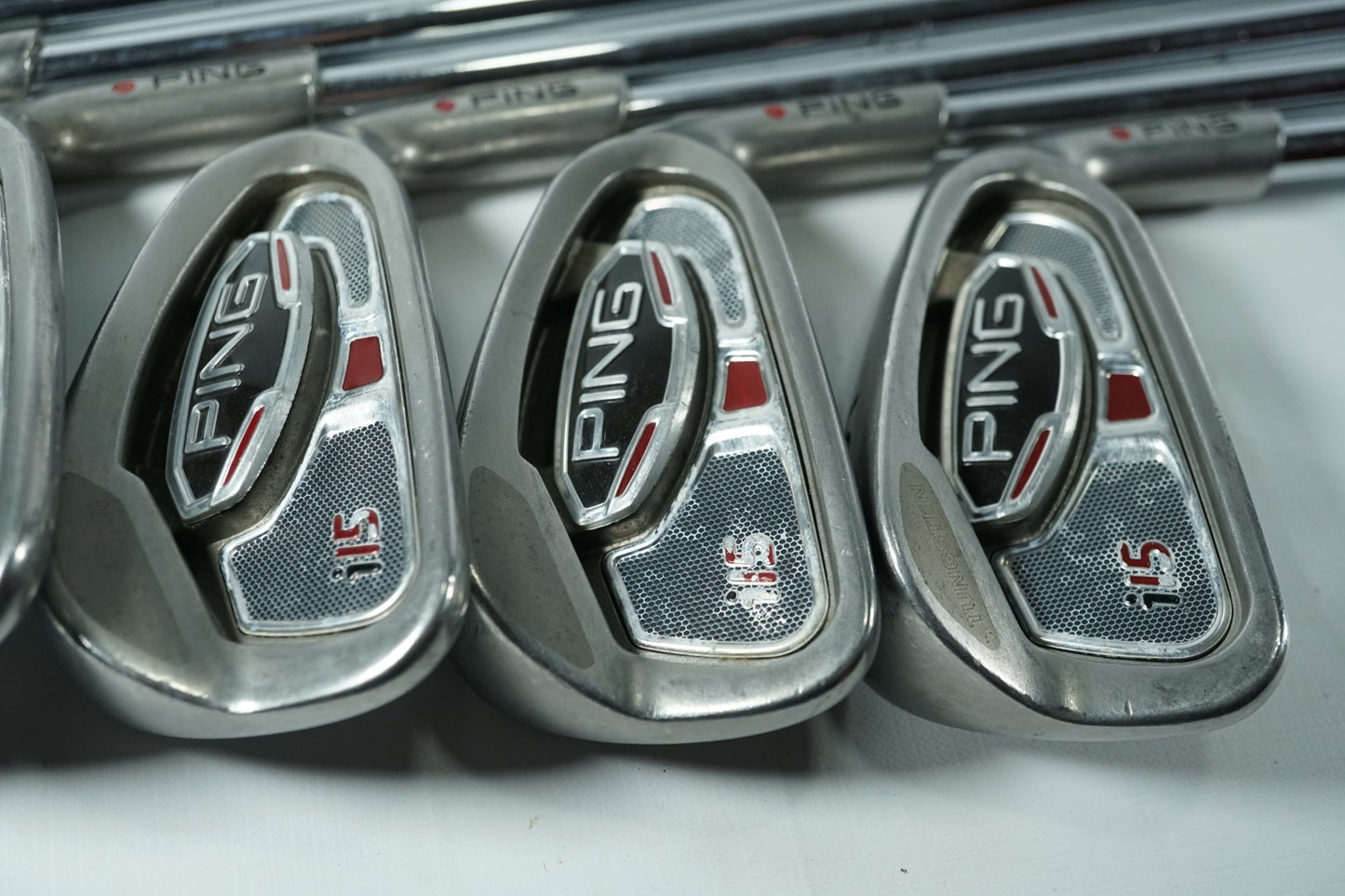 Ping i15 5-PW / Red Dot / Stiff Flex Steel Shafts / +1"