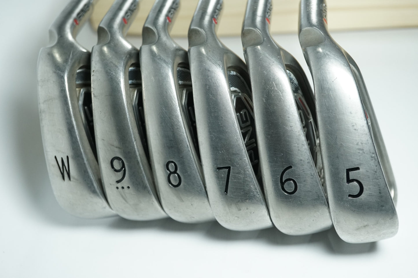 Ping i15 5-PW / Red Dot / Stiff Flex Steel Shafts / +1"