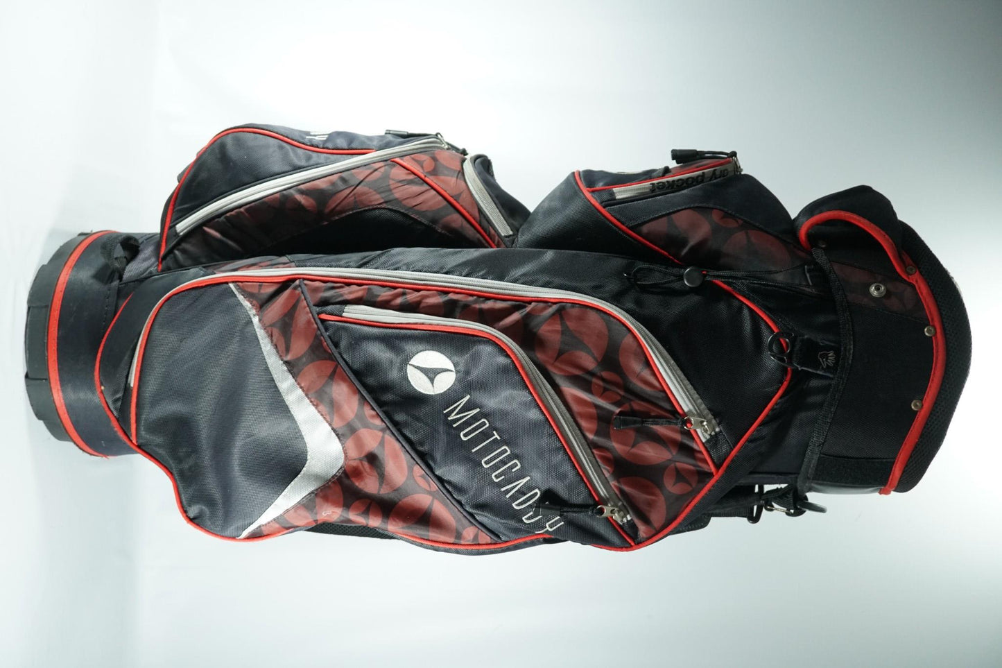 Motocaddy Cart Bag / Black and Red Patterned