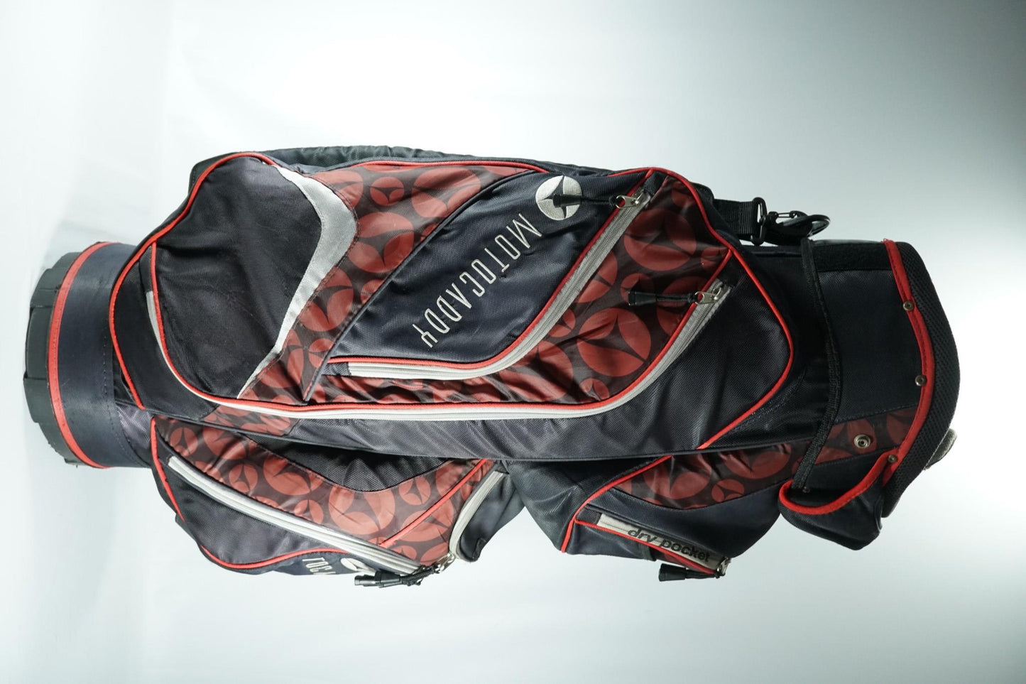 Motocaddy Cart Bag / Black and Red Patterned