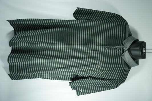 Wolsey Wentworth Golf Polo / XXL / Black and Grey Stripes