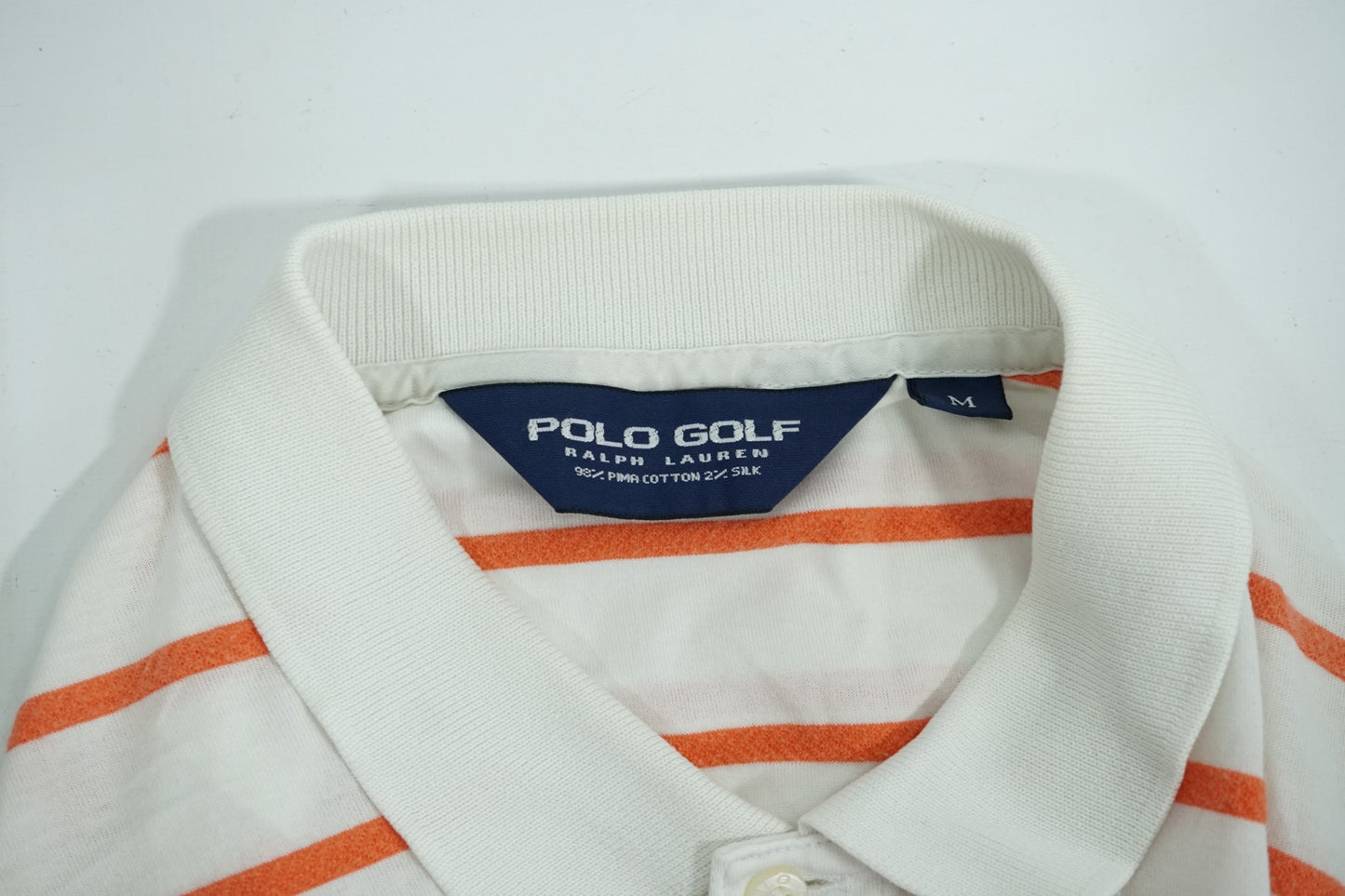 Ralph Lauren Golf Polo / M / White and Orange