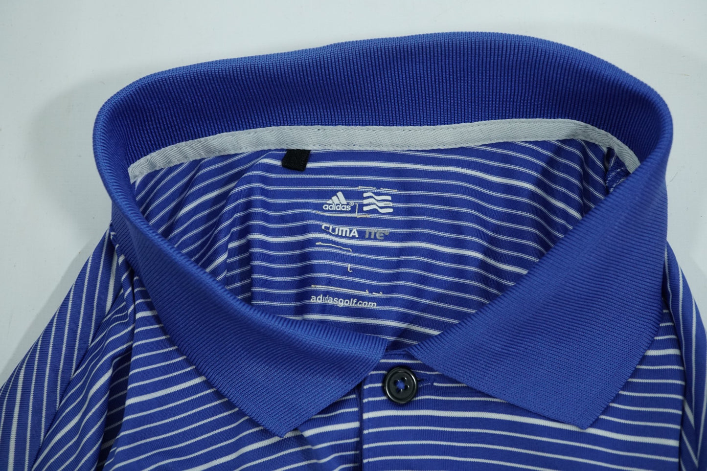 Adidas Golf Polo / L / Blue and White