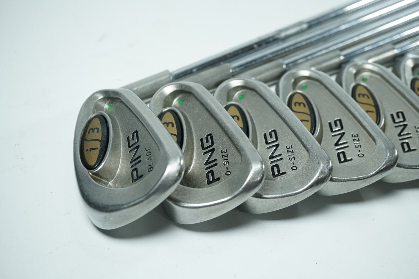 Ping i3 4-PW / Green Dot / Regular Flex Steel Shafts / New Grips