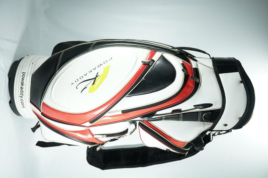 Powakaddy Cart Bag / White, Red and Black