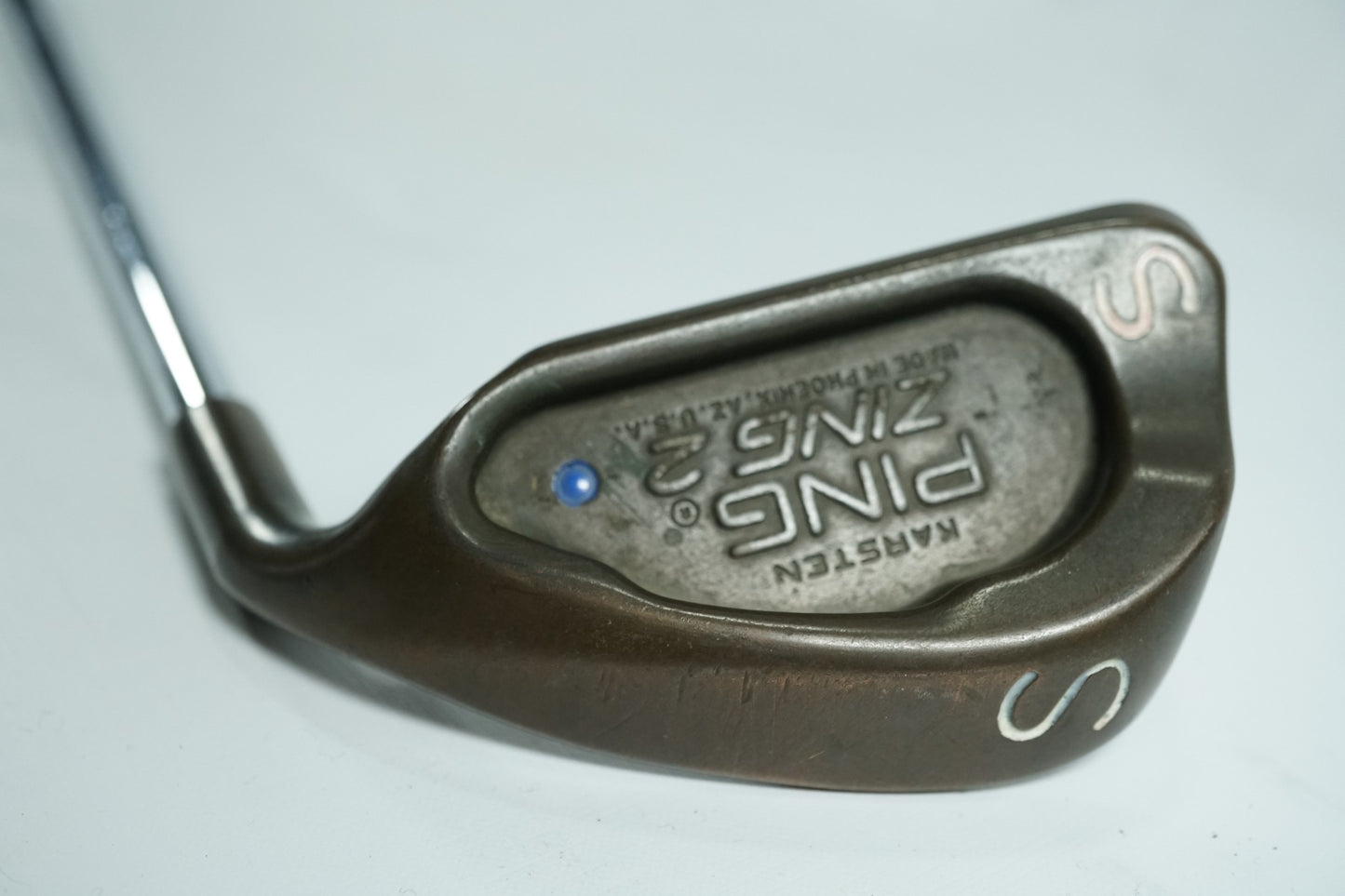 Ping Zing 2 BeCu Sand Wedge / Blue Dot / Stiff Flex Steel Shaft