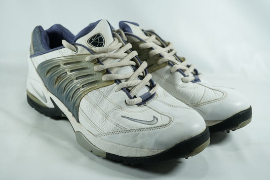 Nike Air Golf Shoes / White and Blue / UK 6.5