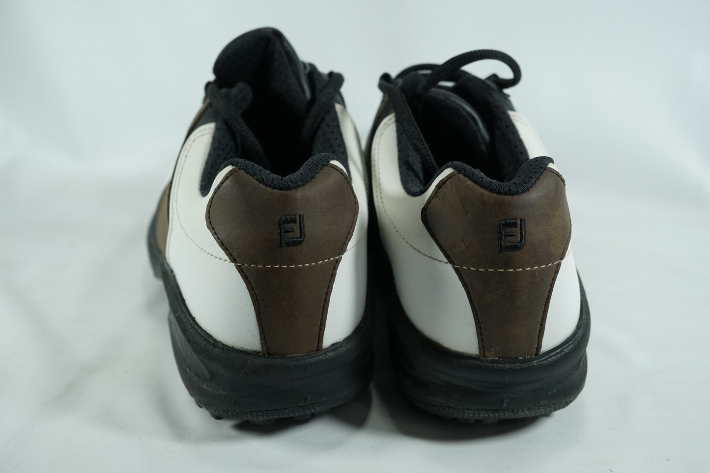 Footjoy Golf Shoes / White and Brown / UK 5