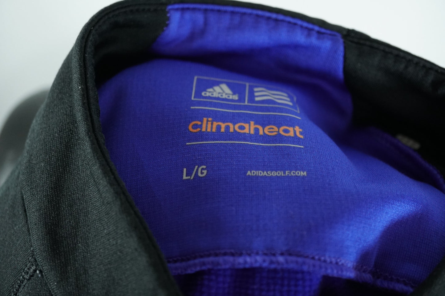 Adidas Climaheat Quarter Zip / Black and Blue / Large