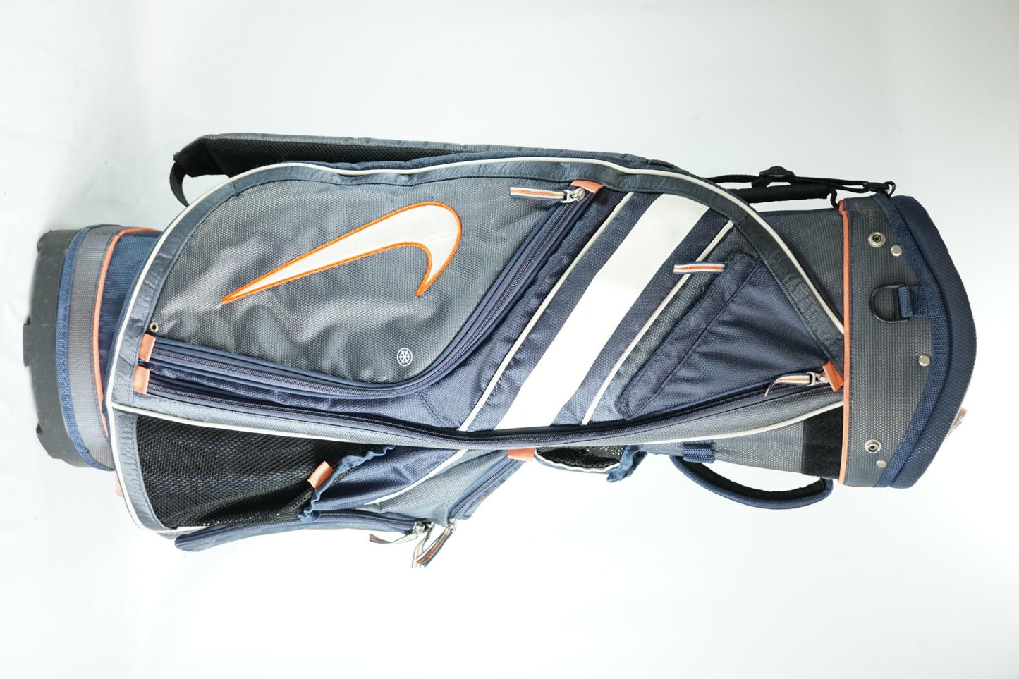 Nike Cart Bag / Blue White and Orange / With Rainhood