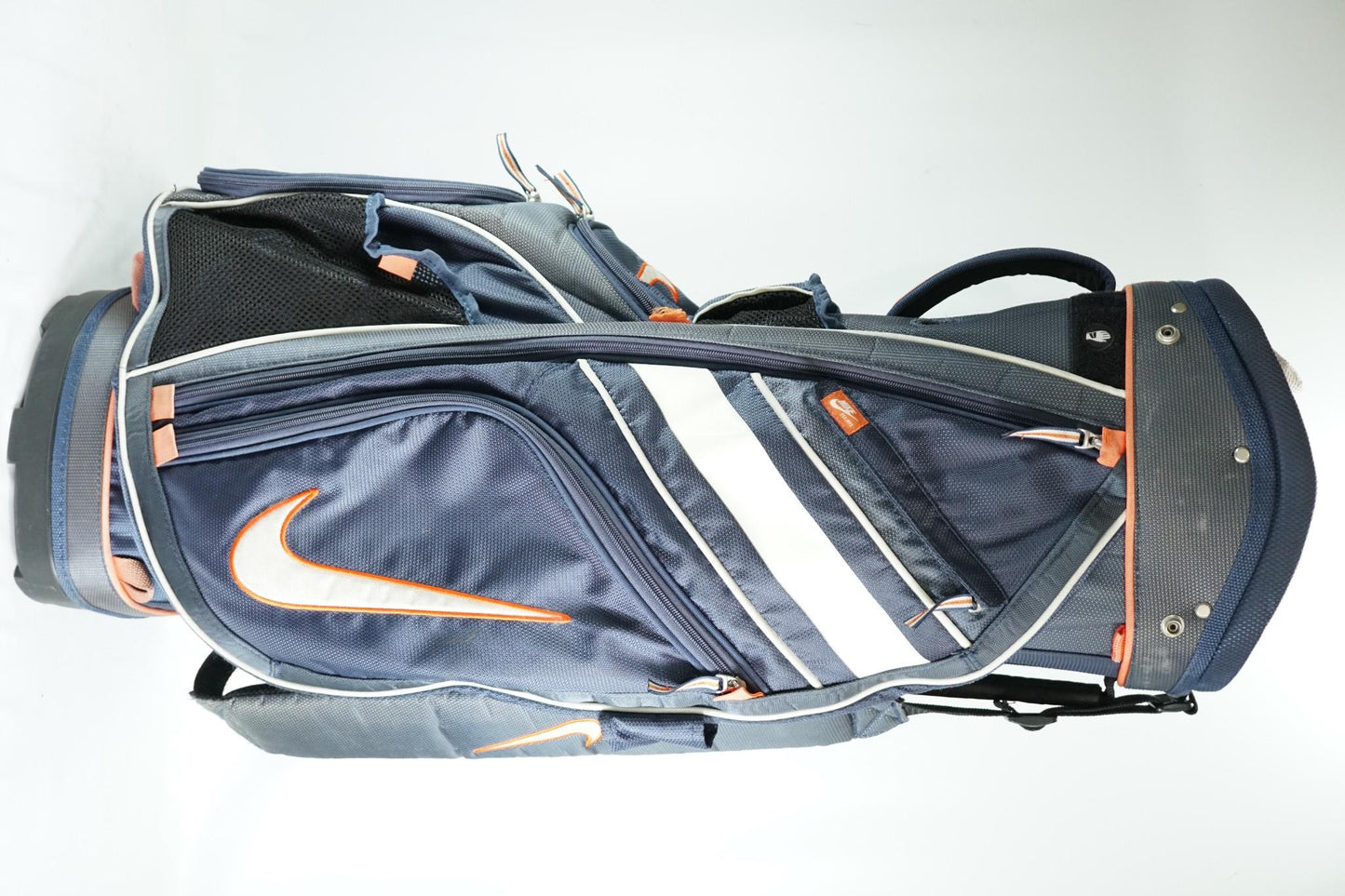 Nike Cart Bag / Blue White and Orange / With Rainhood