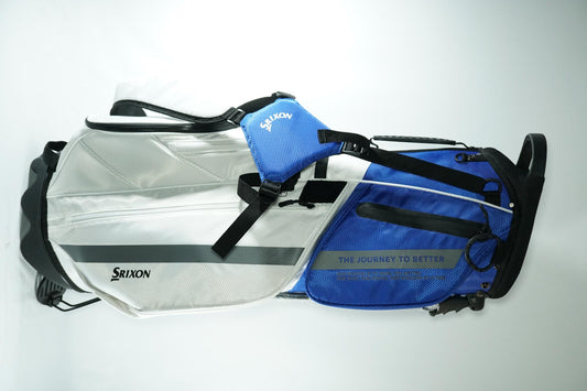 Srixon Stand Bag / White and Blue / With Rainhood