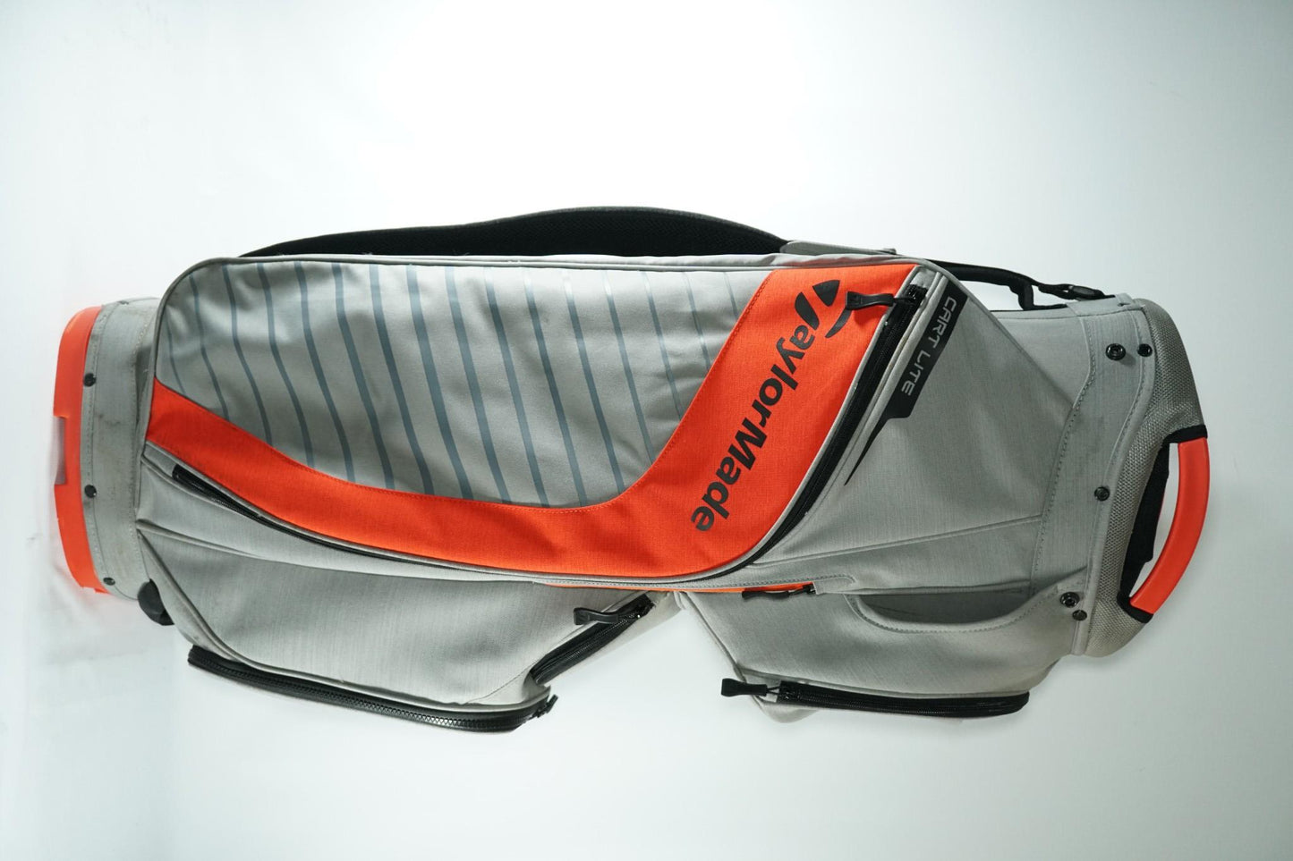 Taylormade Cart Lite Golf Bag / Grey and Orange / With Rainhood