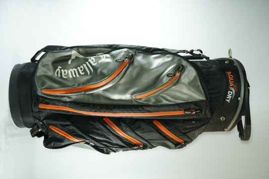 Callaway Aqua Dry Cart Bag / Grey Black and Orange / With Rainhood