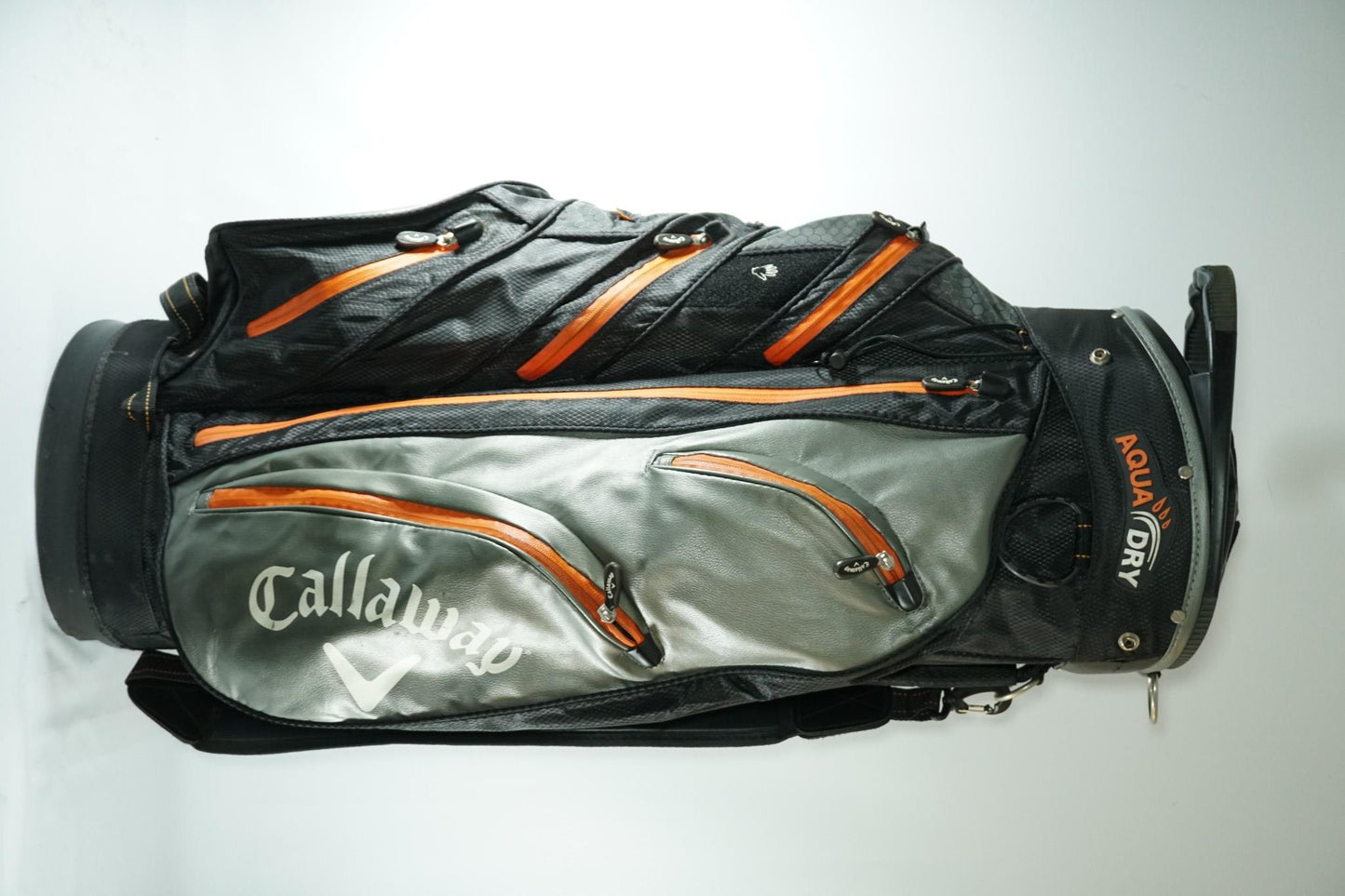 Callaway Aqua Dry Cart Bag / Grey Black and Orange / With Rainhood