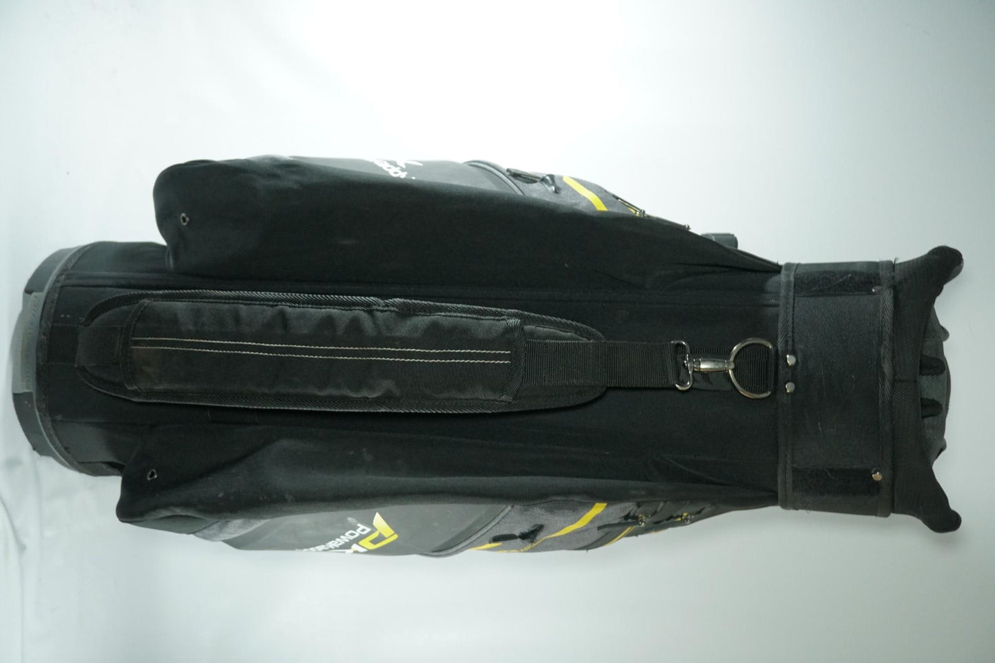 Powakaddy Premium Tech Cart Bag / Black and Yellow / With Rainhood