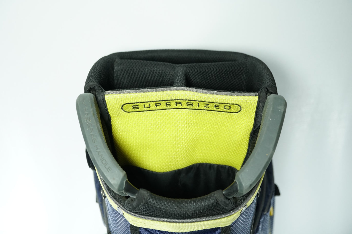 Mizuno Eight50 Cart Bag / Navy and Yellow / With Rainhood