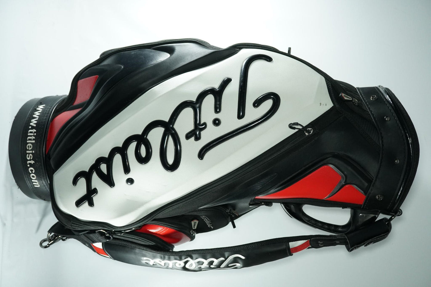 Titleist Tour Bag / White Black and Red / With Rainhood