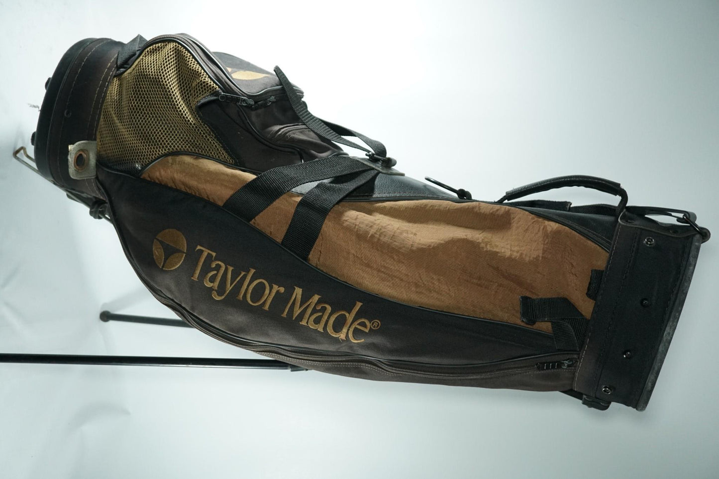 Taylormade Vintage Stand Bag / Black and Bronze / With Rainhood