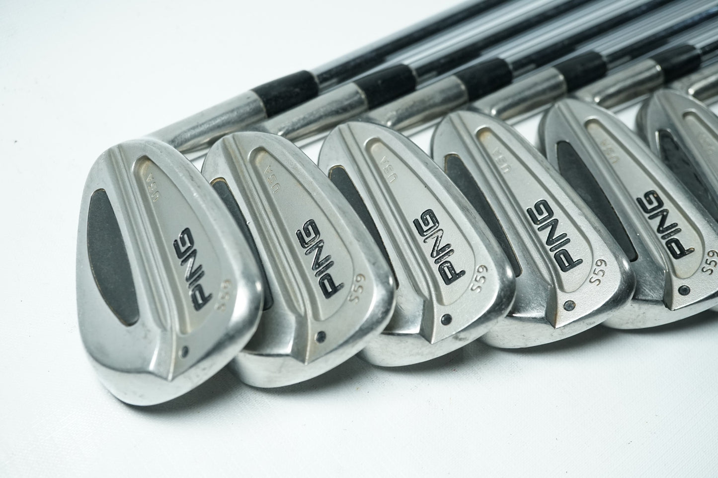 Ping S59 Irons / 3-PW / Black Dot / Steel Shafts / -2"