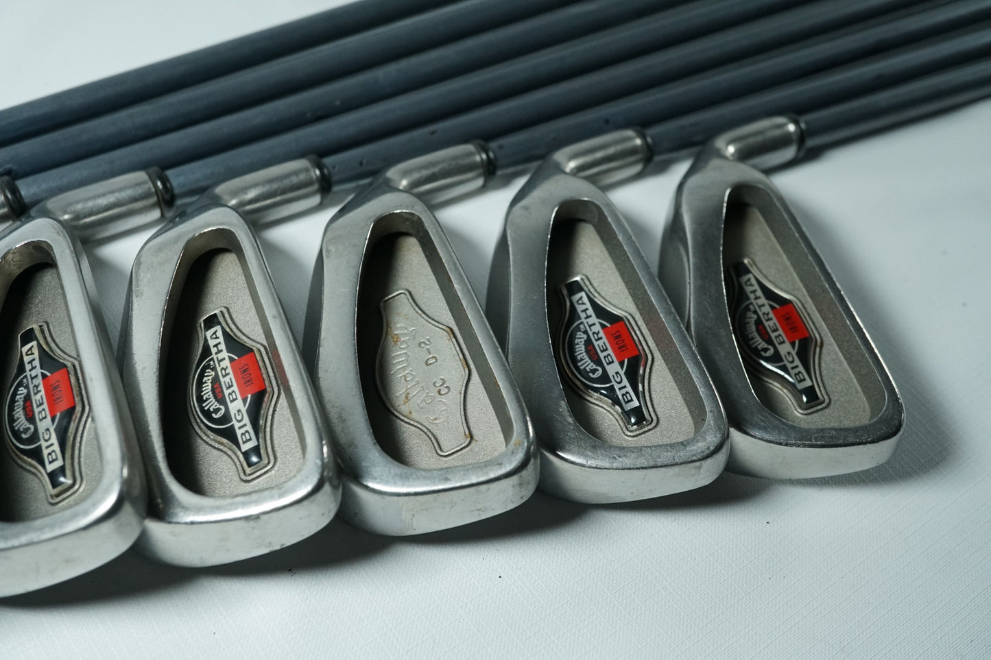 Callaway Big Bertha 1996 Irons / 3-PW / Regular Flex Graphite Shafts / New Grips